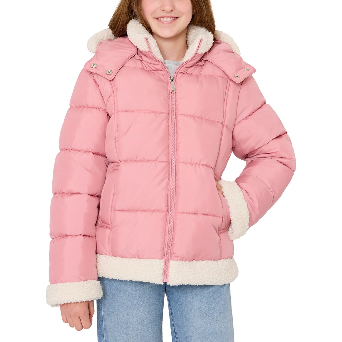 Sam Edelman Chamarra para Niñas Rosa 7 / 8 Años Sam Edelman Chamarra para Niñas Rosa 7 / 8 Años