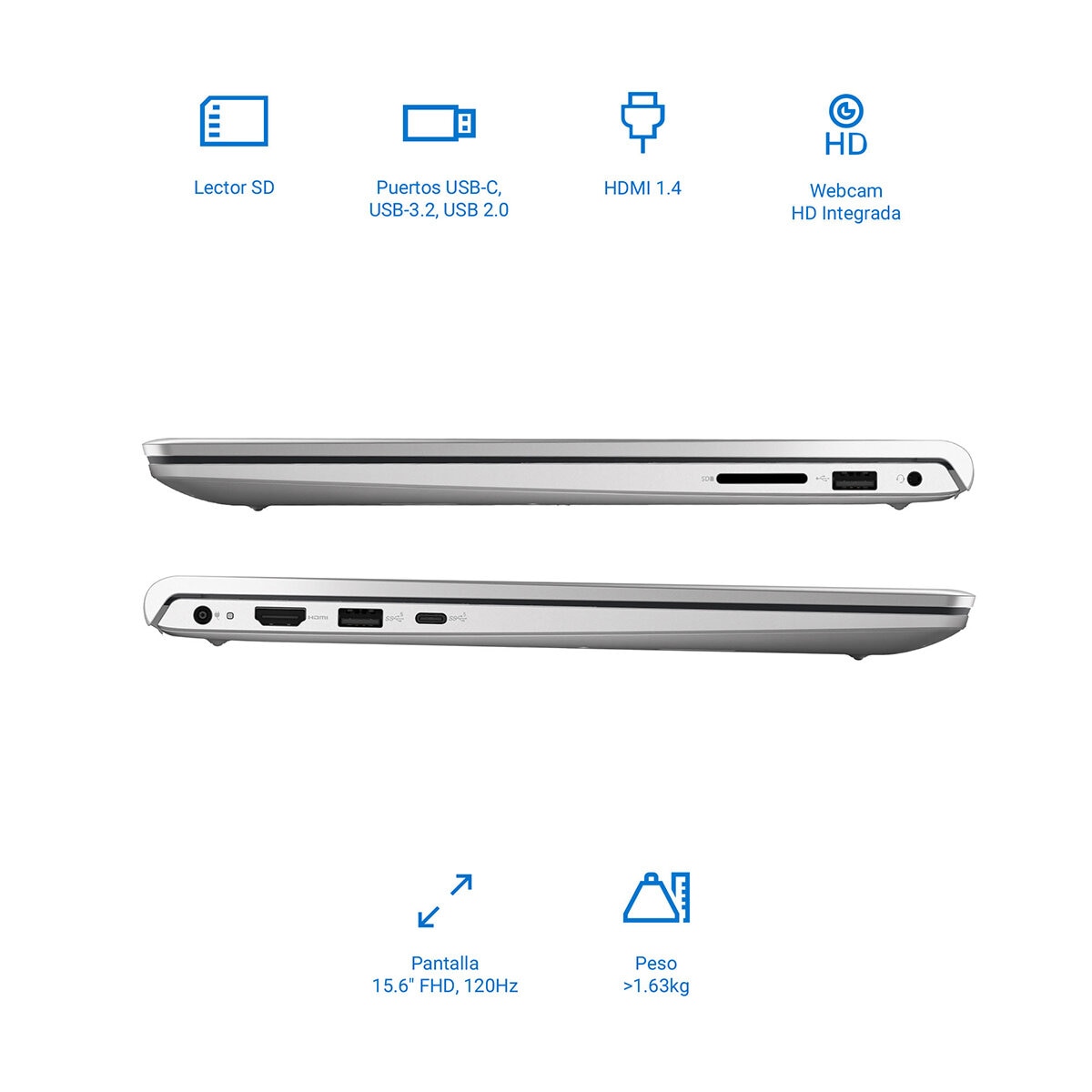 DELL 15 DC15255 15.6" Full HD AMD Ryzen 5 8GB 512GB SSD + DELL Headset Jack