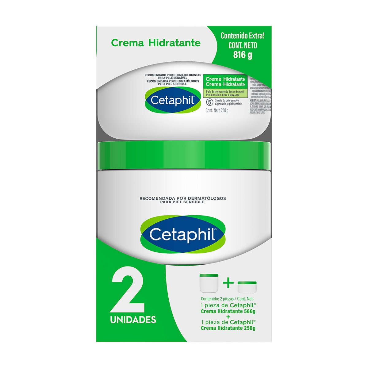 Cetaphil Crema Corporal 2 pzas