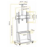 Blackrock Soporte de Pedestal para Pantallas 37" a 80" Blackrock Soporte de Pedestal para Pantallas 37" a 80"