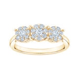 Anillo Nupcial de Diamantes 0.50ctw, Oro Amarillo 14K