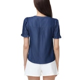 Frye Blusa para Dama Azul oscuro Grande