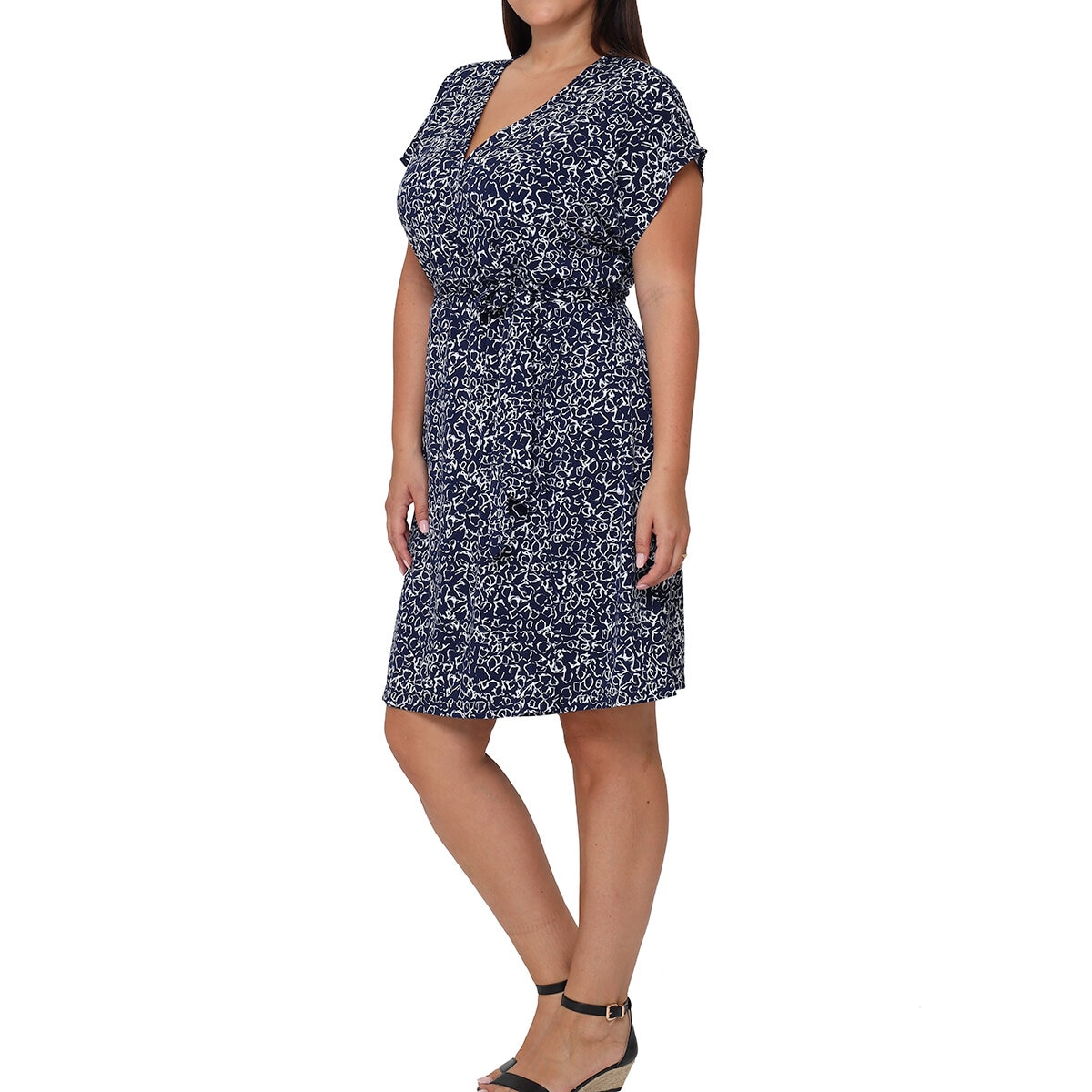 Nicole Miller Original Vestido para dama azul chica