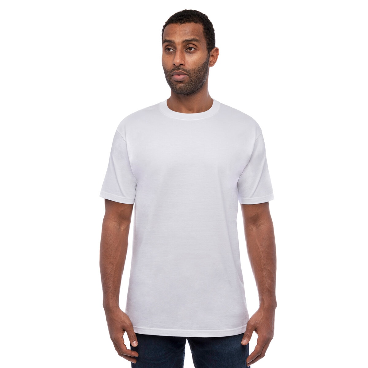 Kirkland Signature Playera de manga corta para Caballero 6 piezas Mediana Blanco