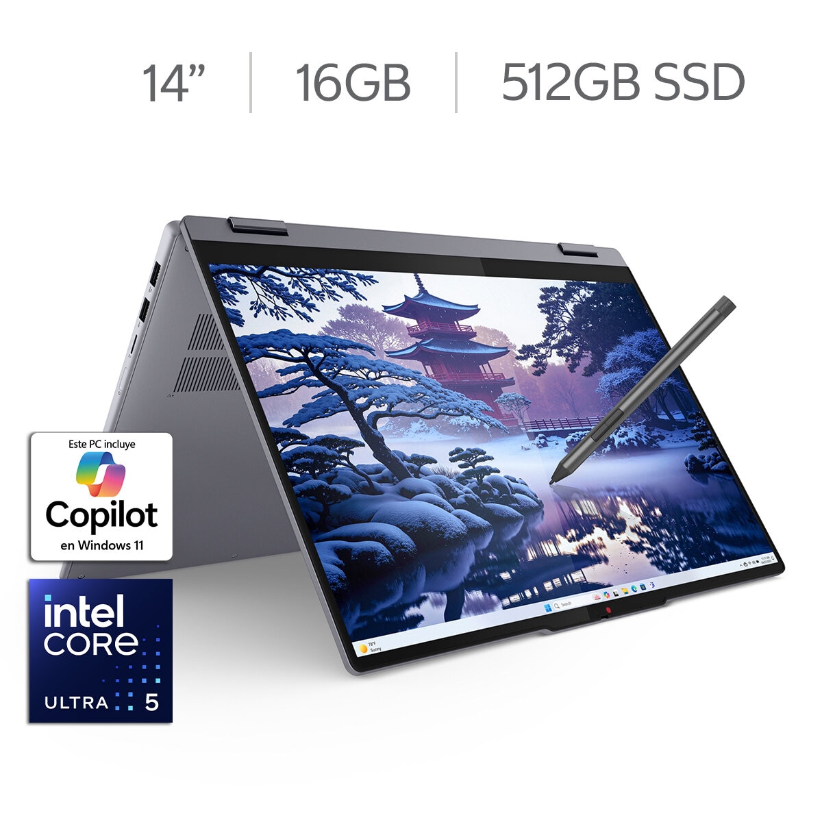 Lenovo IdeaPad 5 Laptop 2 en 1 14" Intel Core Ultra 5 16GB 512GB SSD