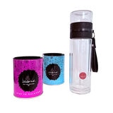 Zoma Tea Collection Termo de Doble Cristal con 2 latas de té