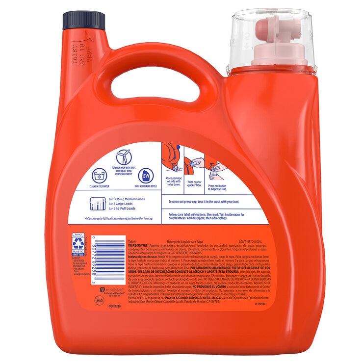 Tide Original Detergente Líquido 5.02 l