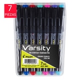 Pilot Varsity Pluma Fuente Punto Mediano 7 Piezas