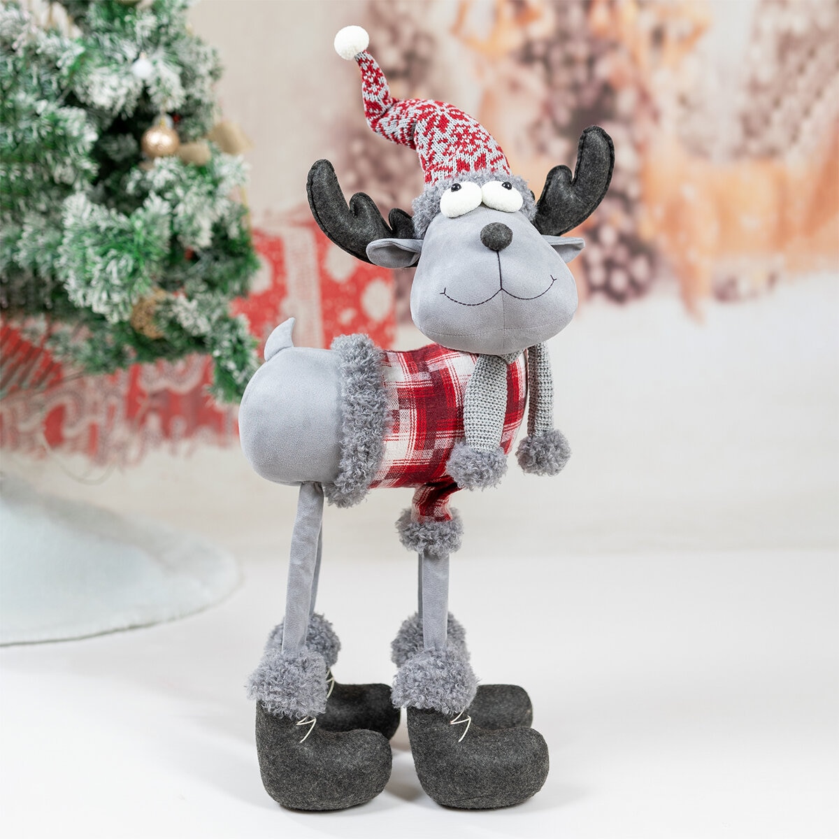 Alce Navideño de Peluche 81 cm, Varios Modelos
