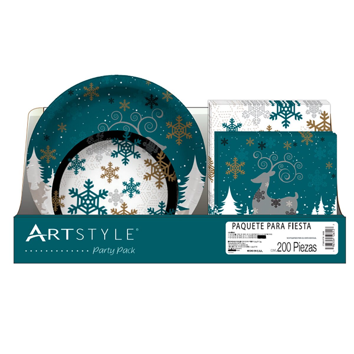 Artstyle Paquete de Fiesta Navideño 200 pzas