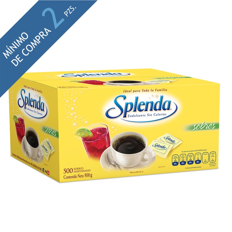 Splenda, sustituto de azúcar 500 sobres de 1 g Costco México