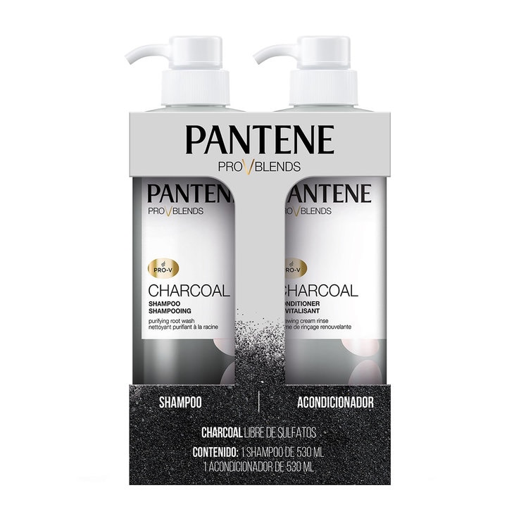 Pantene Charcoal shampoo + acondicionador con carbón activado Costco