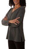 Mario Serrani Blusa para Dama Gris Grande