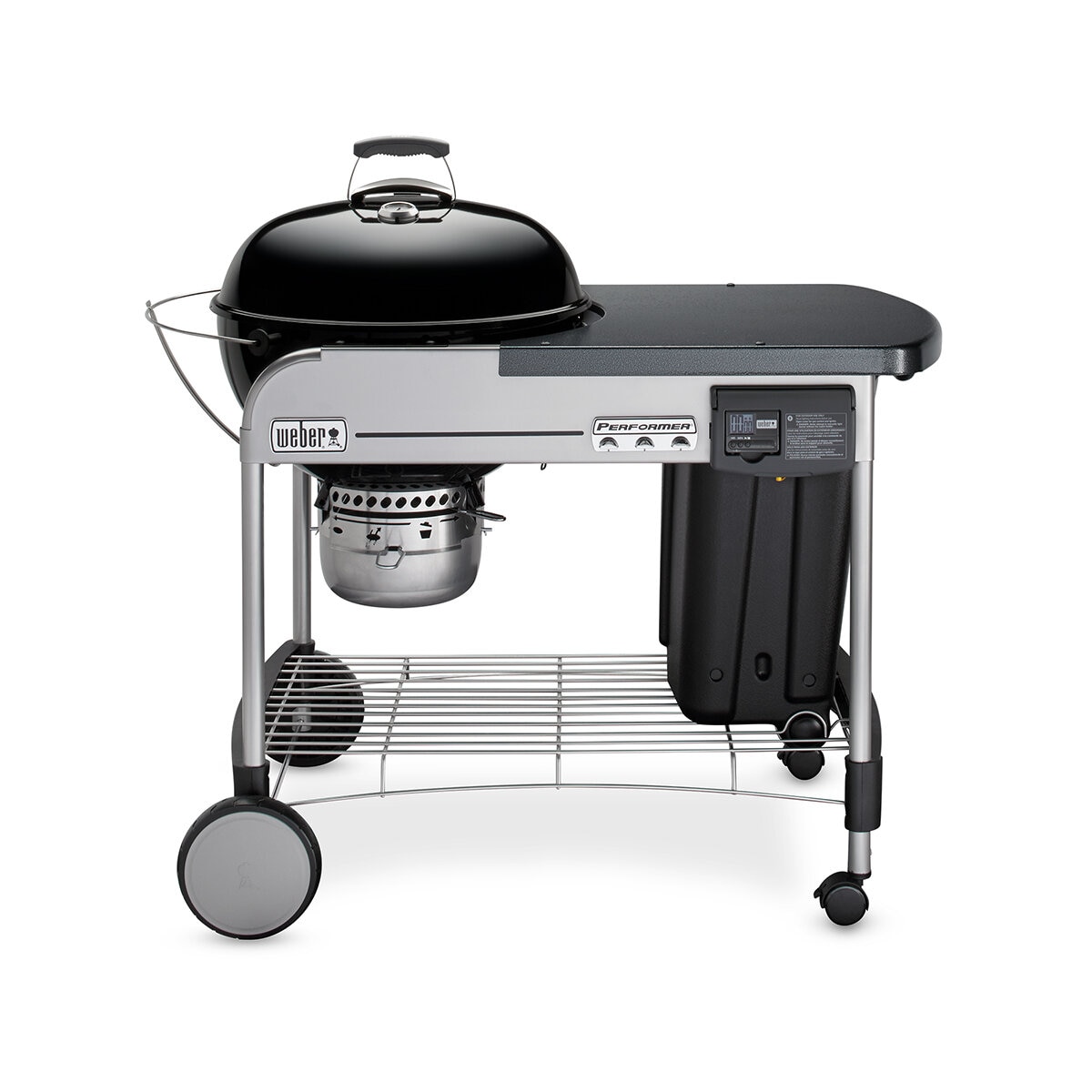 Weber, Performer Deluxe 22" Asador de Carbón + Accesorios + Grill Academy
