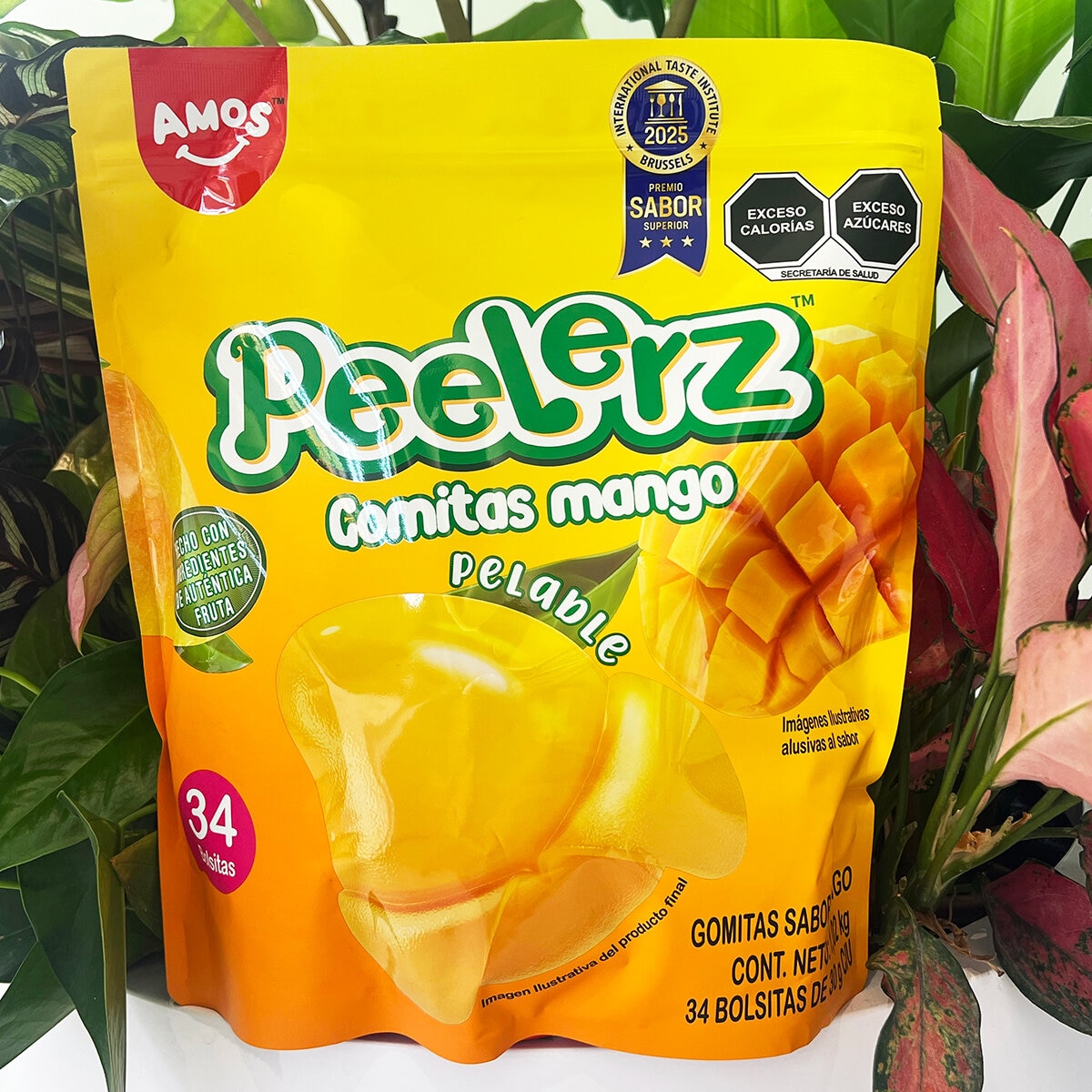 Amos Peelerz Gomitas de Mango 34/30 g