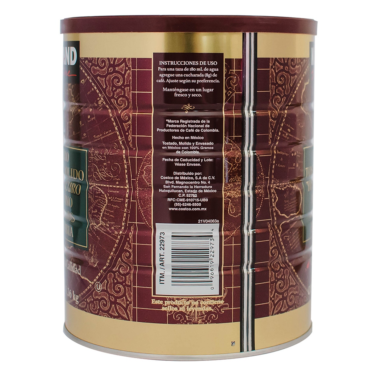 Kirkland Signature Café Molido Colombiano 1.36 kg