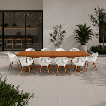 Midtown Concept, Nasseau Comedor Expandible para Exterior de 11 Piezas