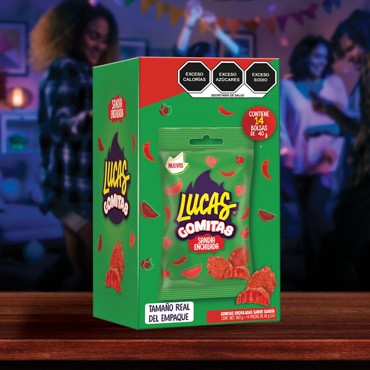 Lucas Gomitas Sabor Sandía 14/40 g Lucas Gomitas Sabor Sandía 14/40 g