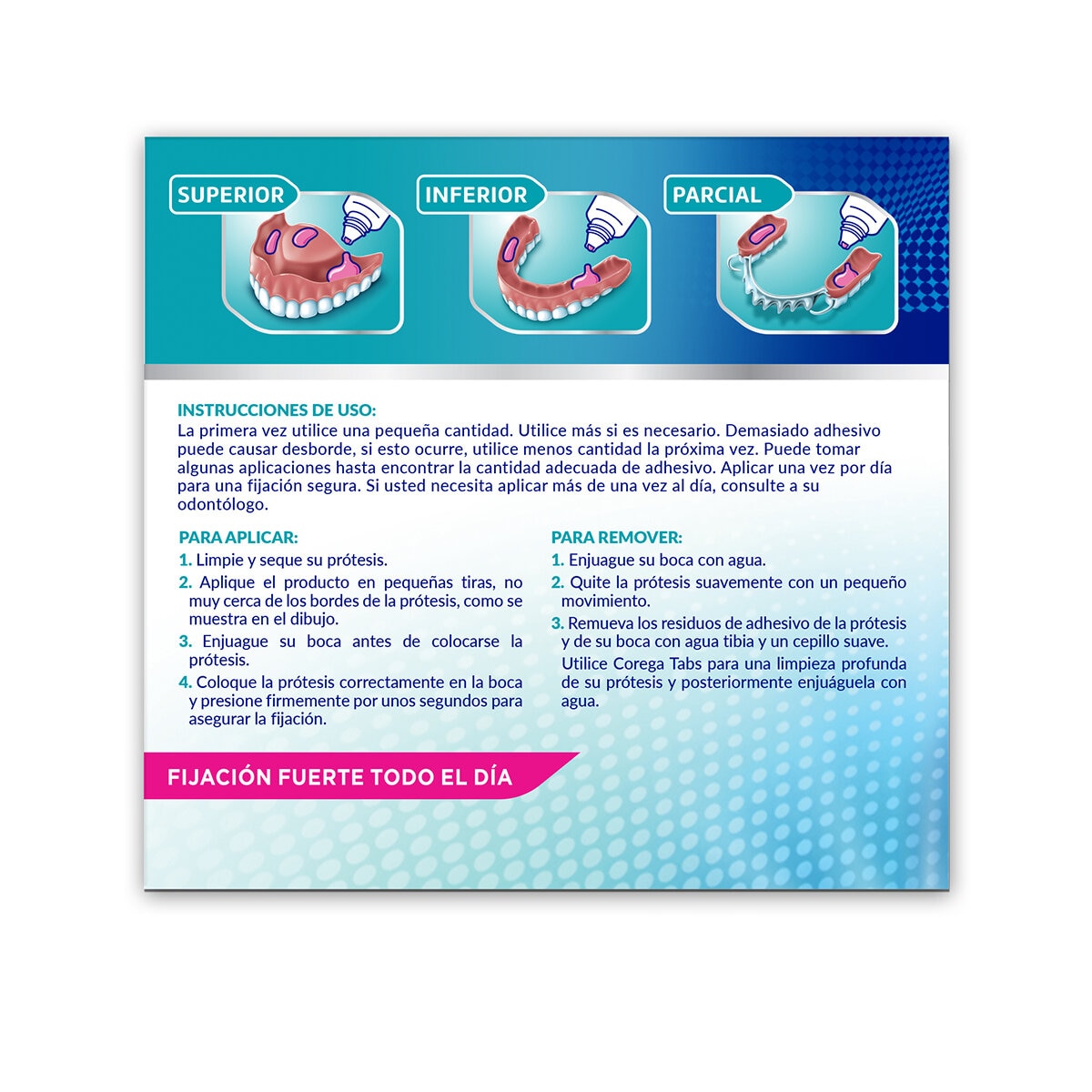 Corega Ultra Crema Adhesiva para Prótesis 3 pzas de 40g