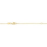 Collar de Oro de Corazón de 14k