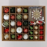 Surtido de Adornos Navideños 80 Piezas - Rojo/Verde