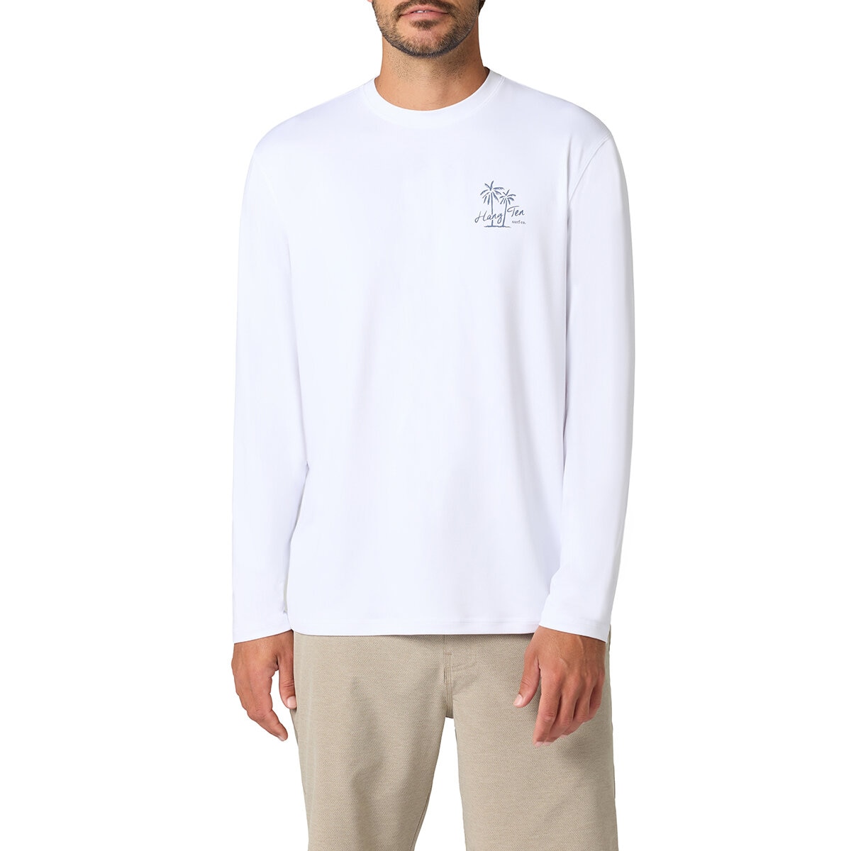 Hang Ten Playera para Caballero Blanco Grande