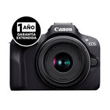 Canon, Cámara Digital EOS R100 RF-S 18-45mm + Garantía Extendida