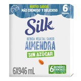 Silk Bebida de Almendra sin Azúcar 6 pzas de 946 ml
