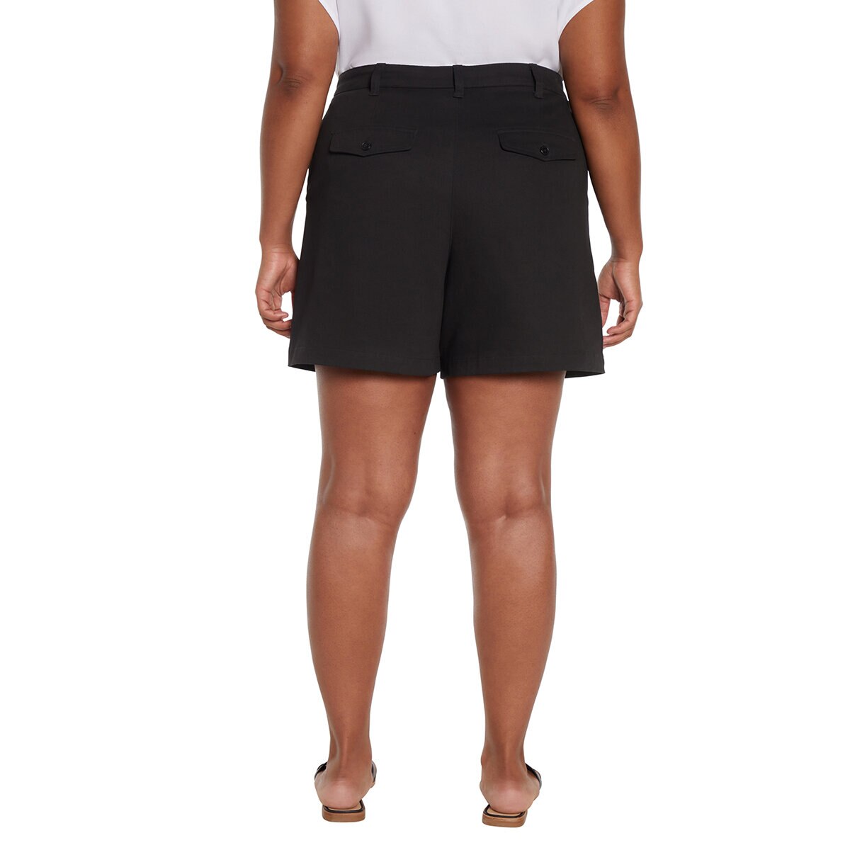 Three Dots Shorts para Dama Negro 4