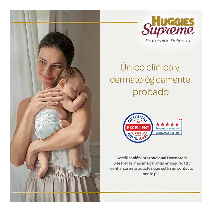 Huggies Supreme Platino Pañales Etapa 2 Unisex 120 pzas