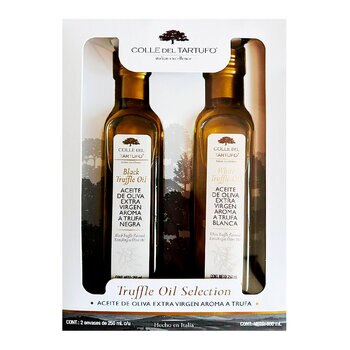 Colle Del Tartufo Aceite De Oliva Extra Virgen con Aroma a Trufa Negra y Blanca 2 pzas de 250 ml 