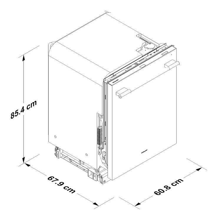 Kitchenaid Lavavajillas Empotrable de 60 cm 15 Servicios