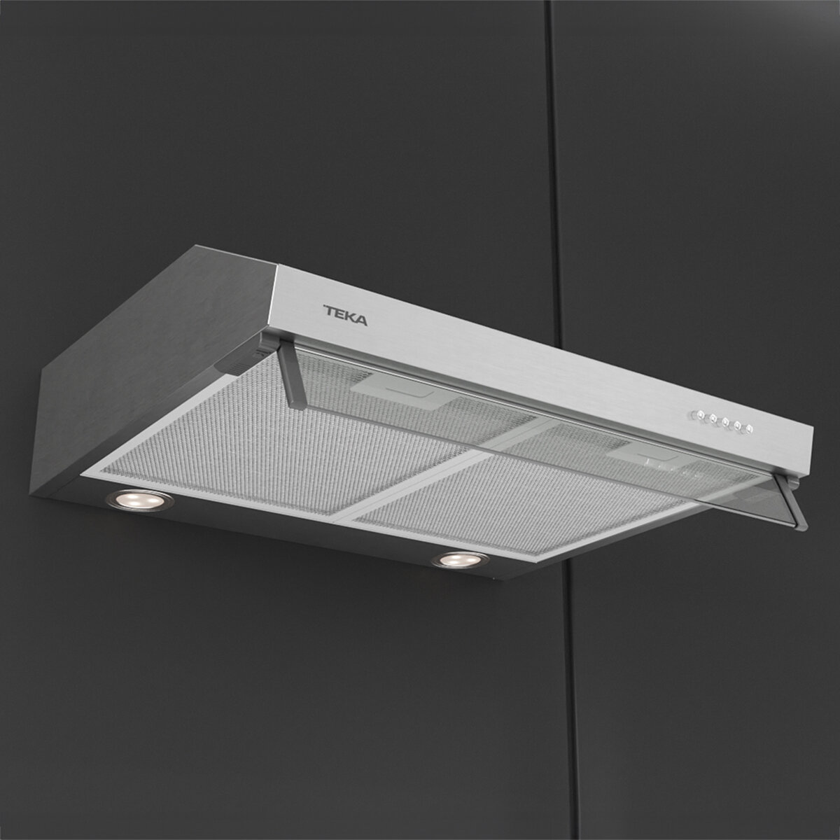 Teka Combo de campana con visera + Parrilla de 4 quemadores de 60 cm Acero Inoxidable