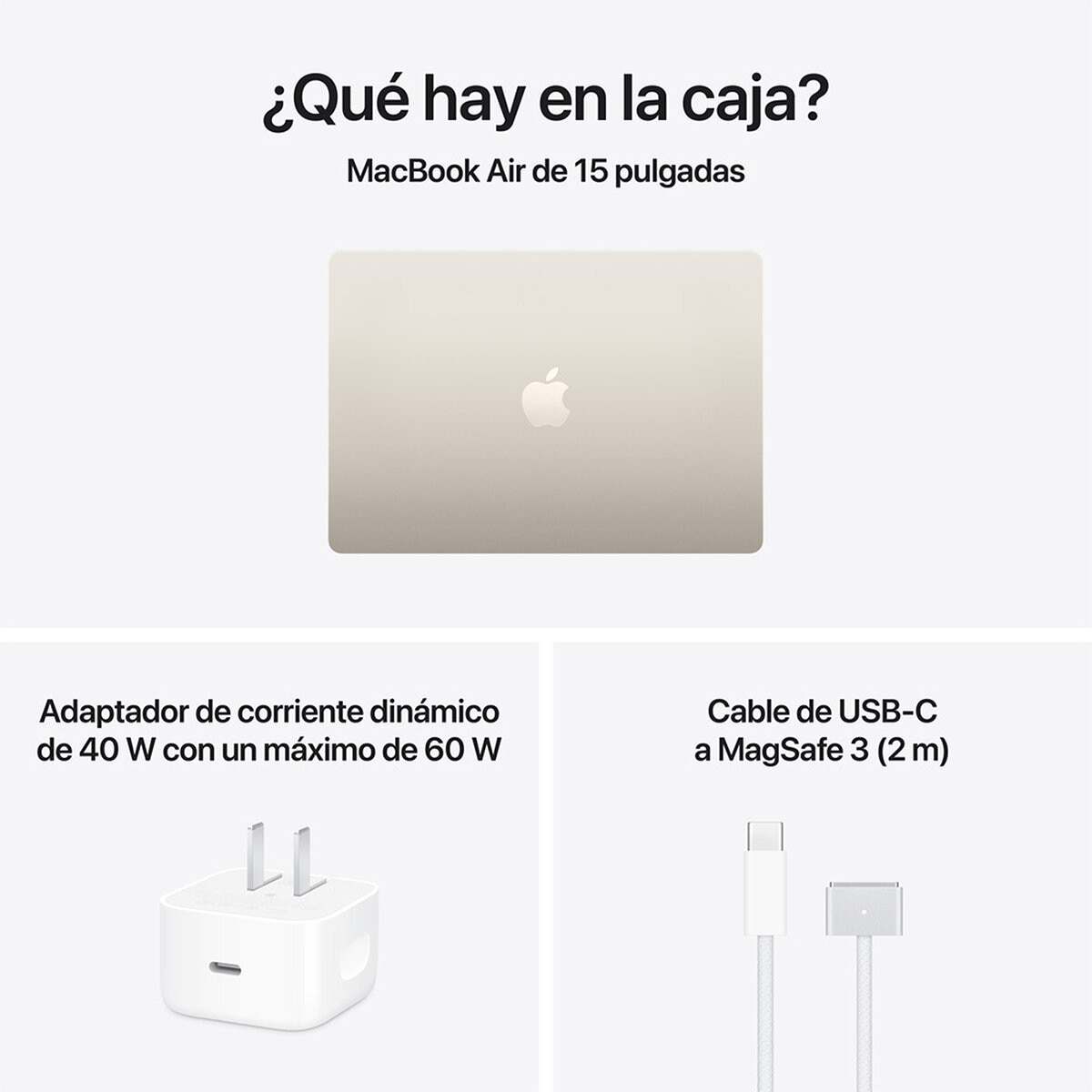 Apple MacBook Air 15" M5 16GB 512GB SSD Blanco Estelar Apple MacBook Air 15" M5 16GB 512GB SSD Blanco Estelar