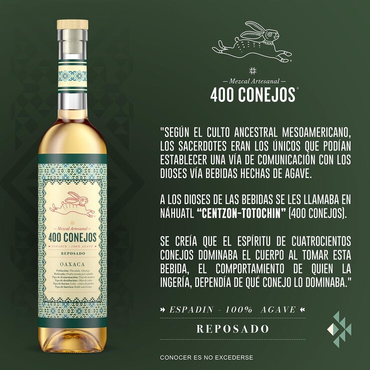 Mezcal 400 Conejos Reposado 700ml