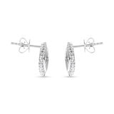 Aretes de Diamantes 0.25ctw, Oro Blanco 14K