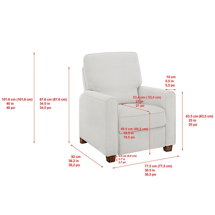 Barcalounger, Sillón Reclinable de Tela