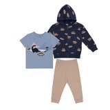 Pekkle Conjunto 3 piezas para Niños y Niñas Dinosaurios 12 Meses