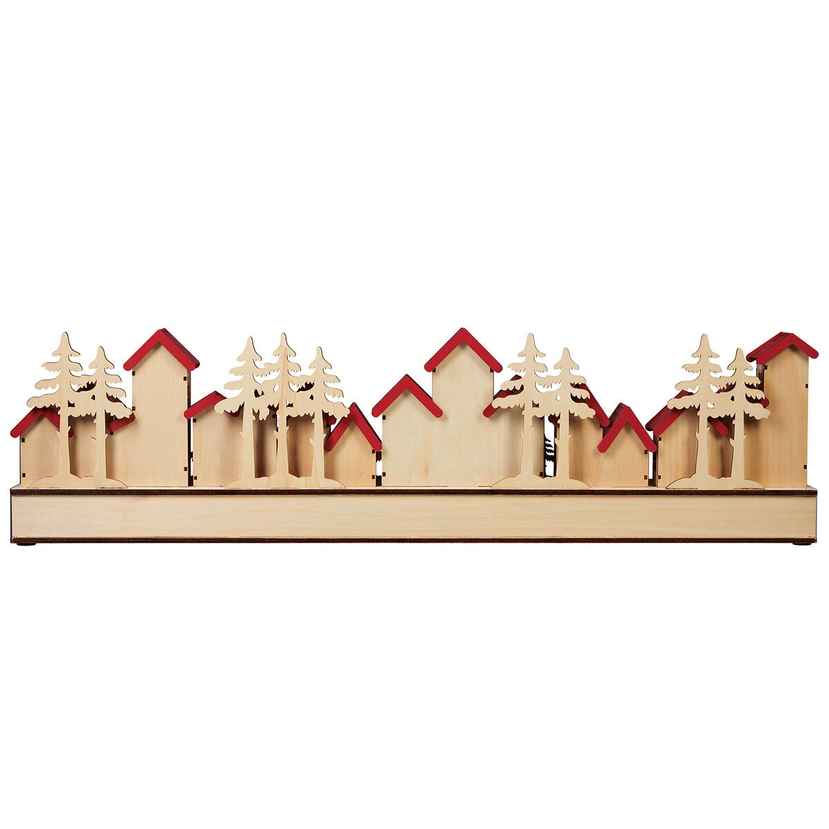 Villa Festiva de Madera Calendario de Adviento