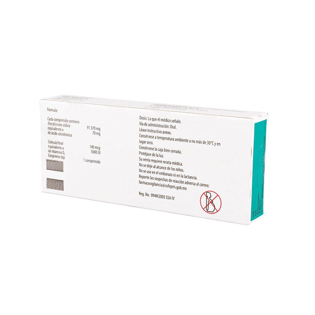 Fosamax Plus 70mg/5600UI 4 Comprimidos