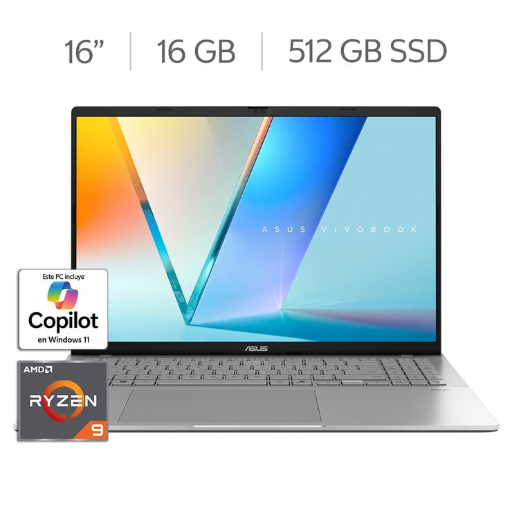 ASUS Vivobook S16 16" WUXGA AMD Ryzen 9 270 16GB 512GB SSD ASUS Vivobook S16 16" WUXGA AMD Ryzen 9 270 16GB 512GB SSD