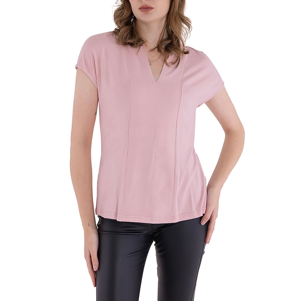 Shyla, Blusa Casual de Dama Cuello V, Varias Tallas