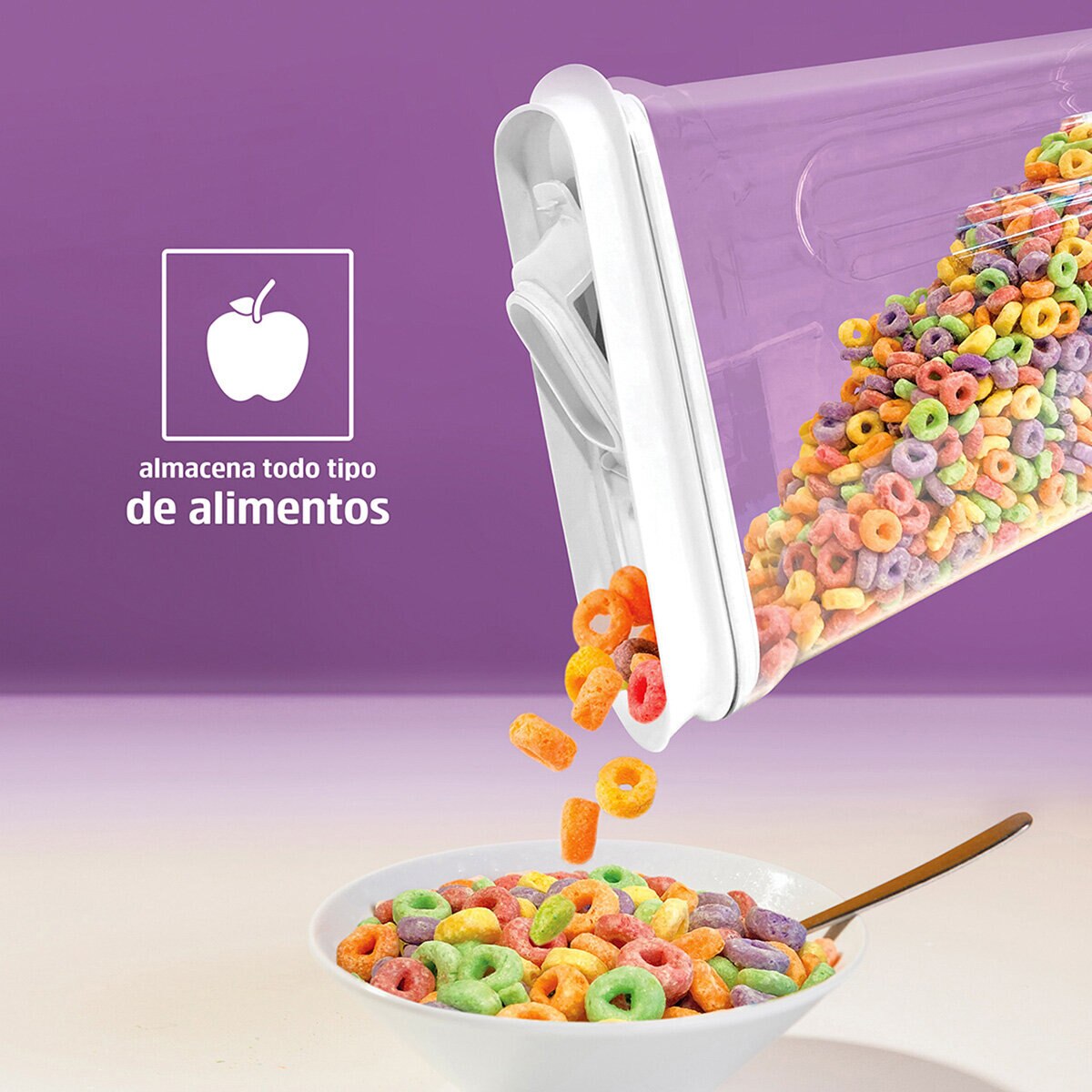 AG Box, Set de 3 Contenedores Cerealeros Chicos, Herméticos
