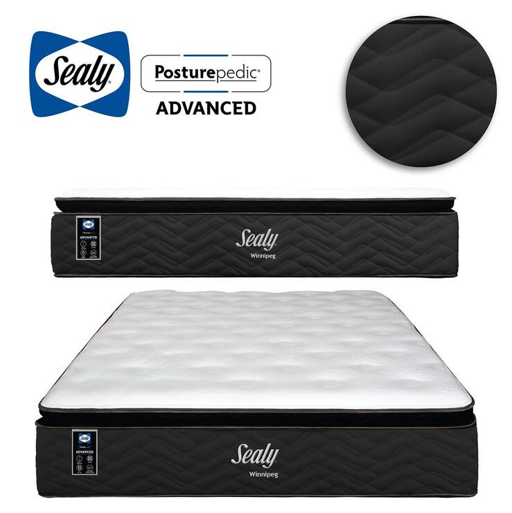 Sealy, Winnipeg, Colchón y Box Queen Size