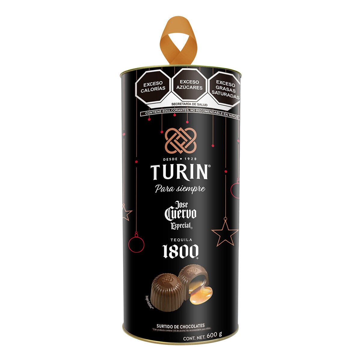Turin Chocolates Rellenos de Tequila Jose Cuervo 600 g