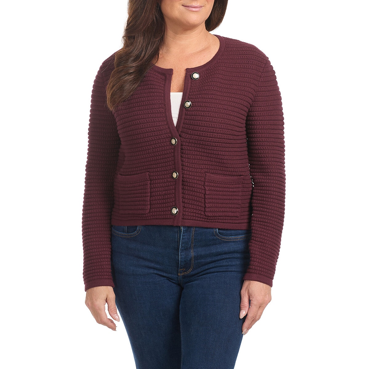 Hilary Radley Suéter para Dama Rojo Mediana