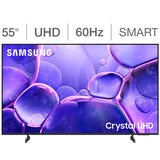 Samsung Pantalla 55" Crystal UHD Smart TV