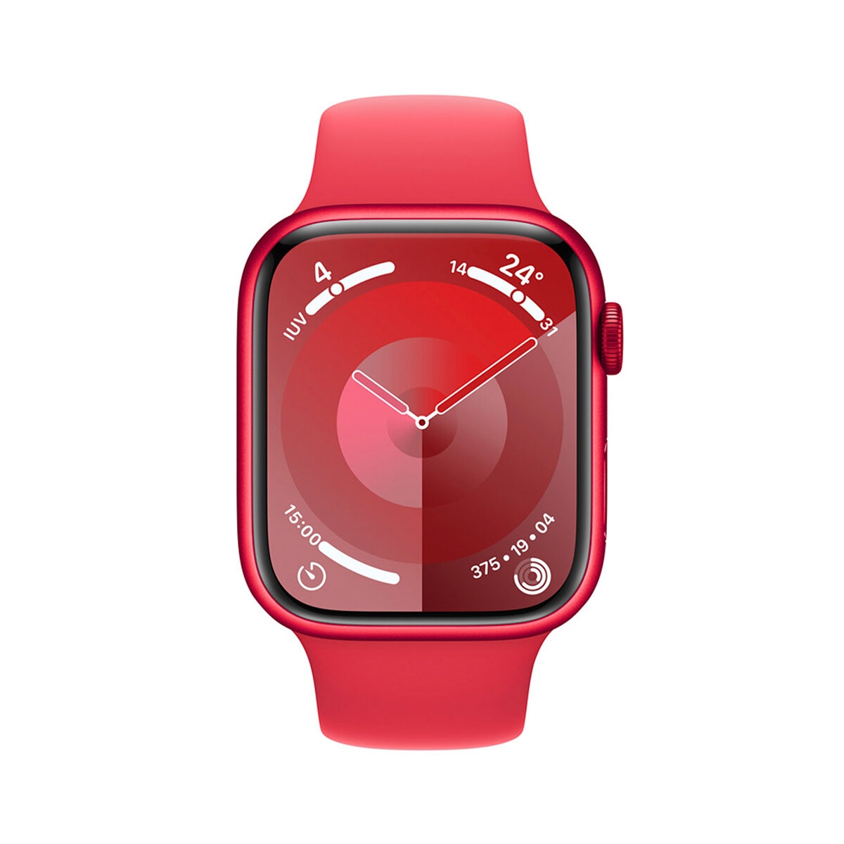 Apple Watch S9 (GPS) Caja de aluminio (PRODUCT)RED 45mm con correa deportiva (PRODUCT)RED