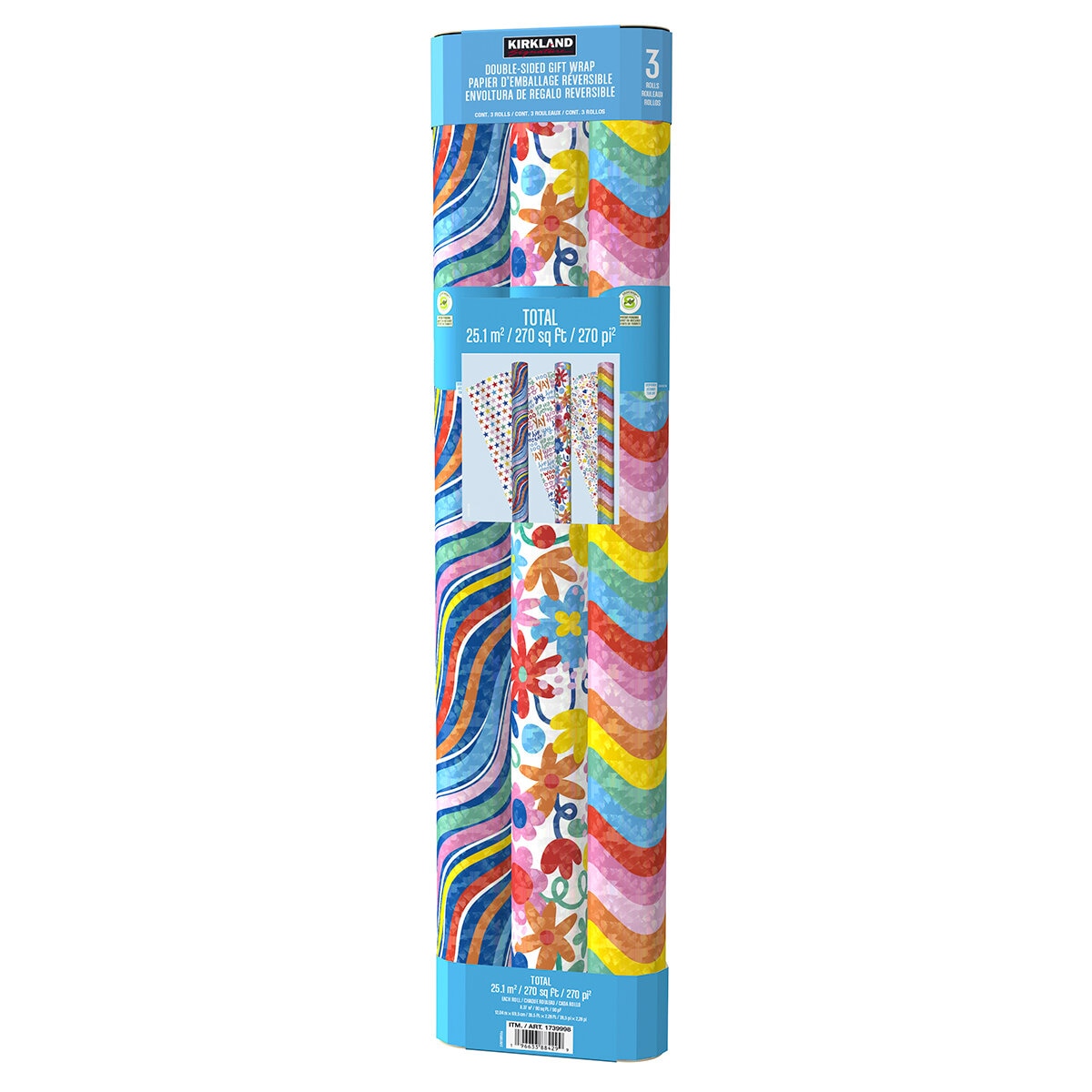 KS Papel Para Envolver Doble vista Primavera, Estrellas de Colores