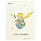 Black Is Color, Cuadro Decorativo El Principito, Enmarcado "Un Abrazo de la Tierra"
